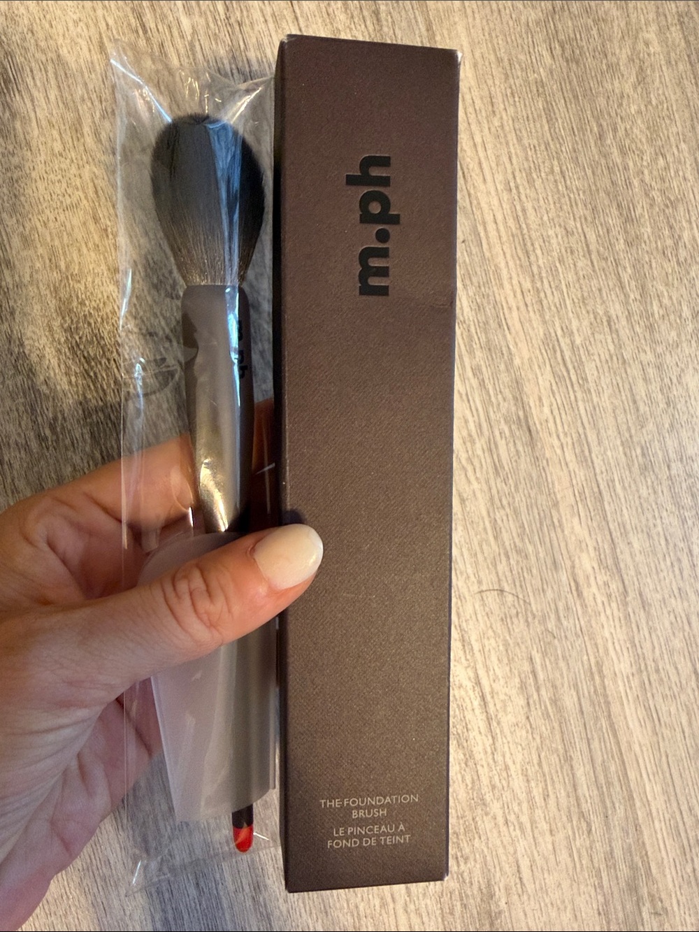 M.ph Foundation Brush in Black - Plush Powder & Liquid Application